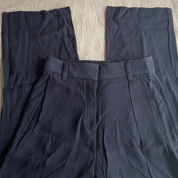 Aritzia 1-01 Babaton Boy Trouser Pant Indigo Ink Navy Blue Size4 New wit… - Picture 2 of 9